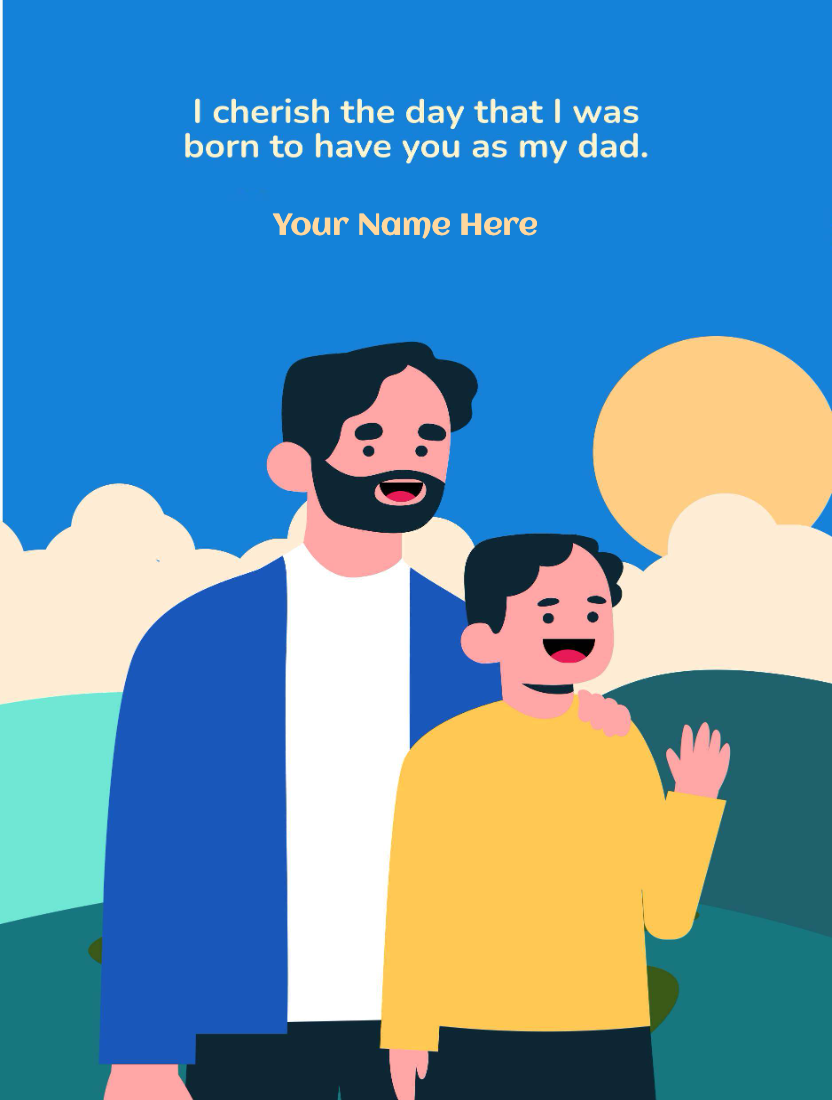 Fathers Day Messages With Editable Image