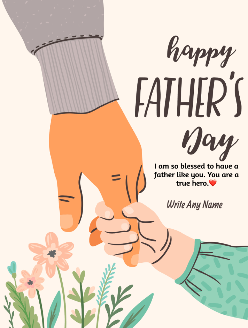 Happy Fathers Day Wishes From Daughter Card