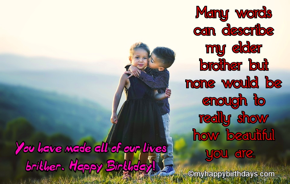 birthday wishes for brother from younger sister
