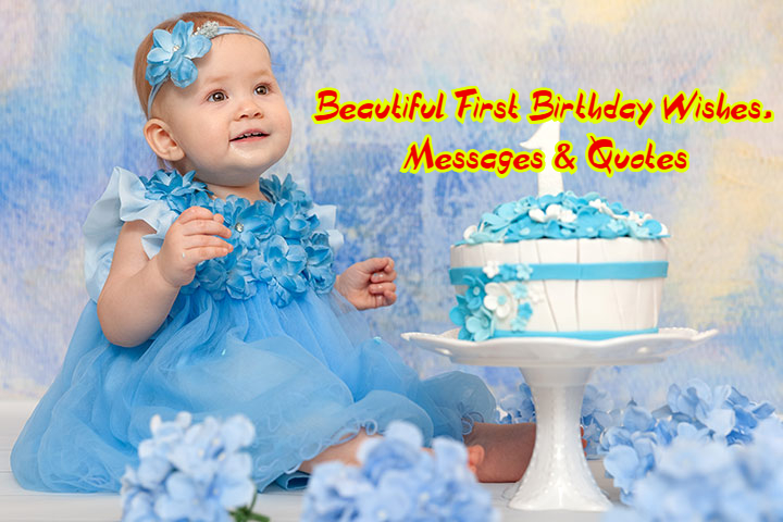 Beautiful Happy First Birthday Wishes For Baby Girl Babe