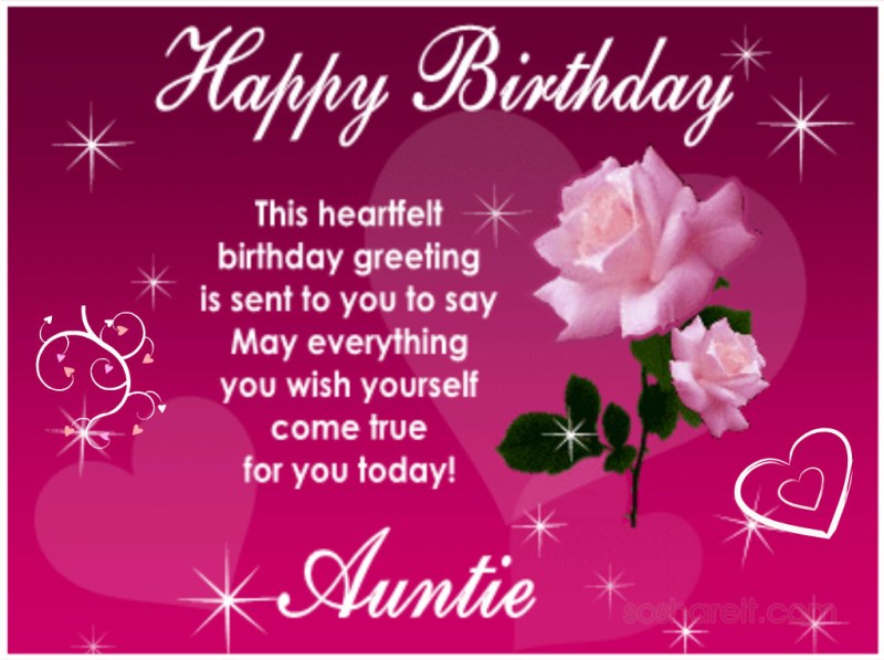 135 Heart Touching Birthday Wishes For Aunt Messages