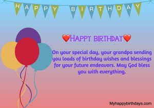 125 Heart Touching Happy Birthday Grandson Wishes, Messages